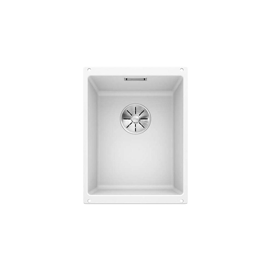 BLANCO SUBLINE 320-U Granite Kitchen Sink for 40 cm Wide Base Units Undermount Made of SILGRANIT White 523410