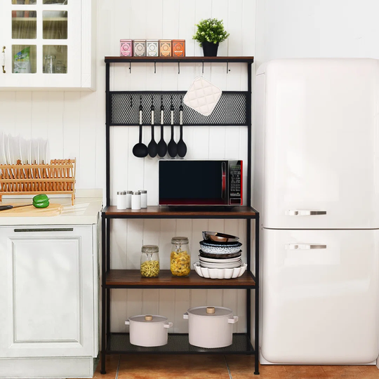 Enye 84Cm Iron Standard Baker's Rack with Microwave Compatibility