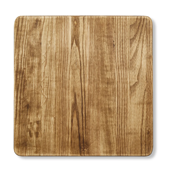 Barbary & Oak BO847025 Hoxton Vintage Square Chopping Board, Suitable for Food Preparation and Serving, Ash Wood