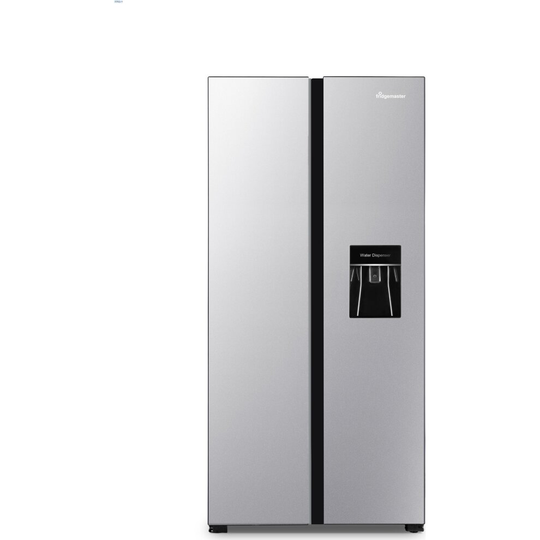 Fridgemaster MS83430DFF American Fridge Freezer - Silver