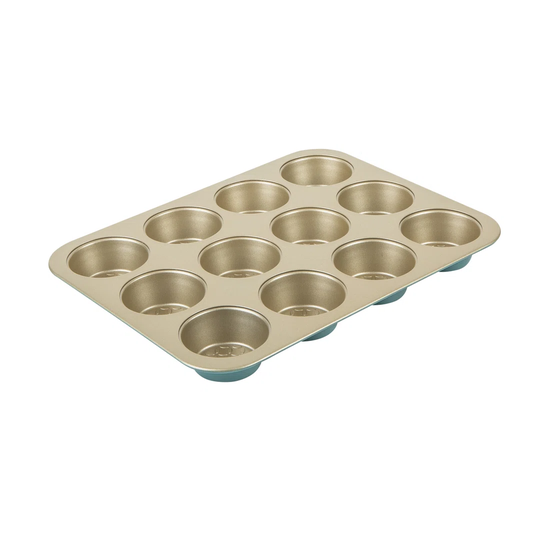 Prestige - Nadiya - 12 Cup Muffin Tin - Non Stick - PFOA Free Interior - Dishwasher Safe - 10 Year Guarantee
