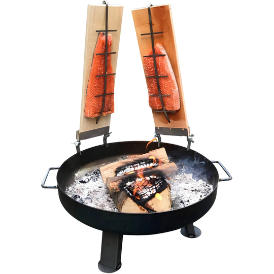 Fire bowl 55cm Fire basket Fire pit Flammlach 2x Flammlach board beech