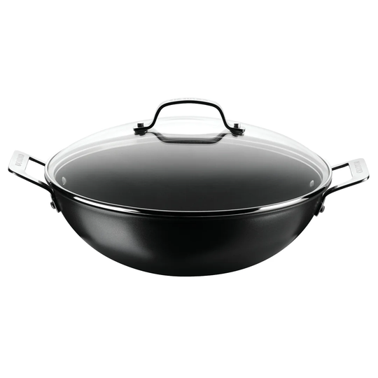 34cm Aluminium Wok with Lid