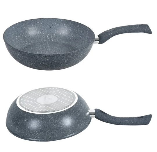 Belfry Kitchen Doss 24' Non-Stick Aluminum Wok with Lid