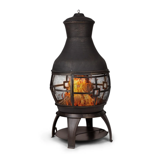 Titus Cast Iron Wood Burning Outdoor Fireplace
