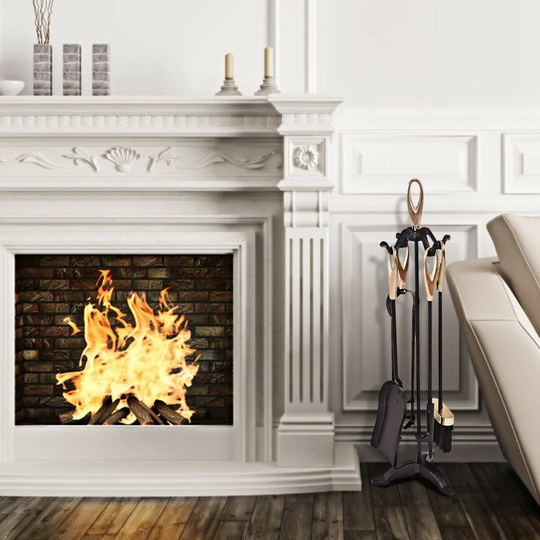 Orion 5 Piece Iron Fireplace Tool Set