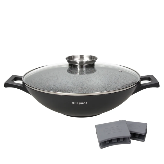 Ambiziosa 32cm Non-Stick Aluminium Wok with Lid
