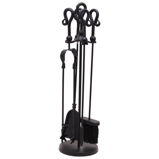 Jerad 4 Piece Cast Iron Fireplace Tool Set