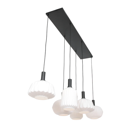 Verre Nervuré 6 - Light Geometric Pendant