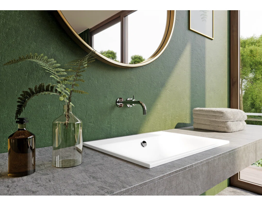 Silenio Steel Enamel Rectangular Bathroom Sink