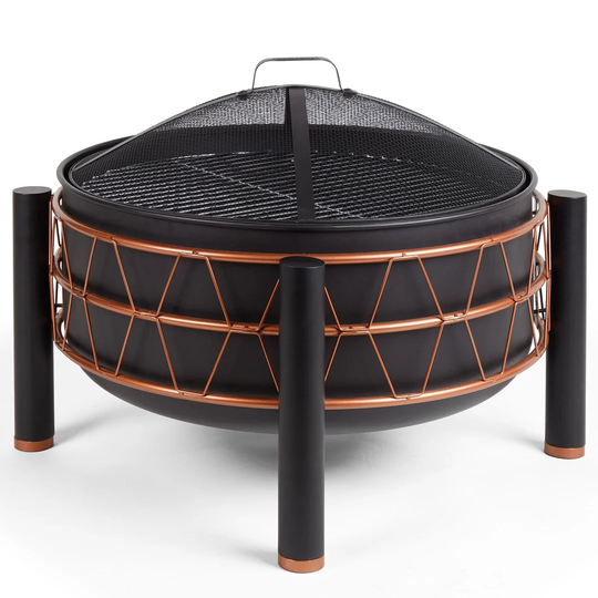53Cm H x 73Cm W Steel Outdoor Fire Pit