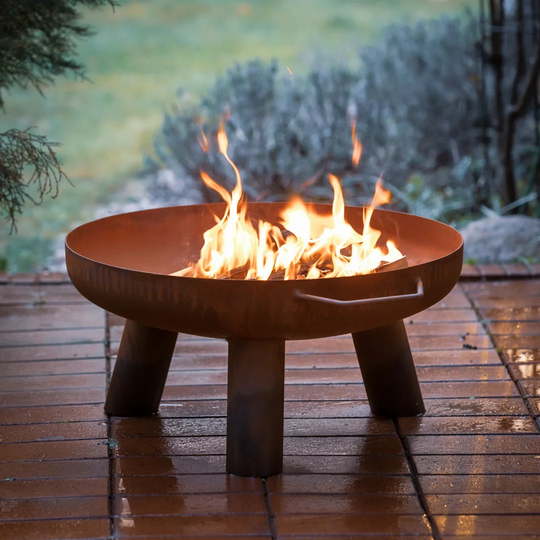 Corfu feuerschale 55 cm, Feuerschale für Garten Terrasse Heizung, feuerkorb
