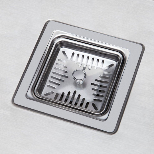 Stainless Steel Double Square Kitchen Sink Waste High Quality Durable