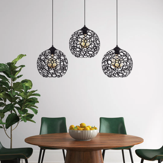 Fahmi 3 - Light Kitchen Island Globe Pendant