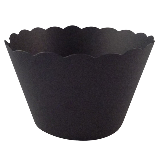 Black Cupcake Wrappers x 50 Per Pack