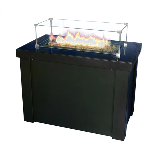 Bozrah Stainless Steel Propane Fire Pit Table