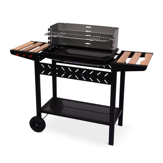 Dakota Fields 113cm Barrel Charcoal BBQ
