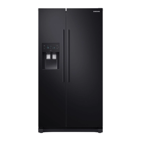 Samsung American-Style Fridge Freezer Black RS50N3513BC/EU, Black