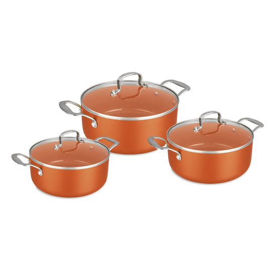 SQ Professional Aeris 6 Piece Aluminium Non Stick Cookware Set