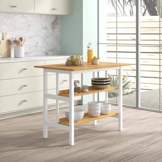 Aryana 114.3 Cm Solid Wood Prep Table