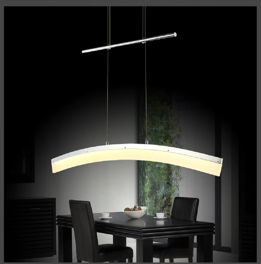 Led Ceiling Lights Pendantlight 100Cm Width 7,5Cm,Height 150Cm 3000K Warm White Design Lights For Every Ceiling, Nickel Matt,Glass White, Sd8361-01A
