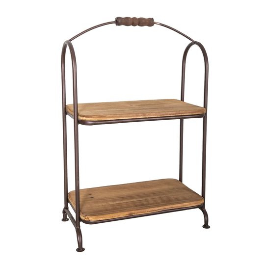 Thorin Kitchen Trolley with Solid Wood Top