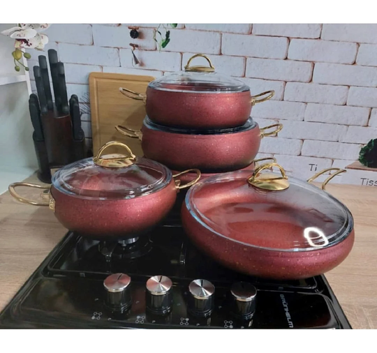 Fairmont Park Mimi 9 Piece Stoneware Non Stick Cookware Set