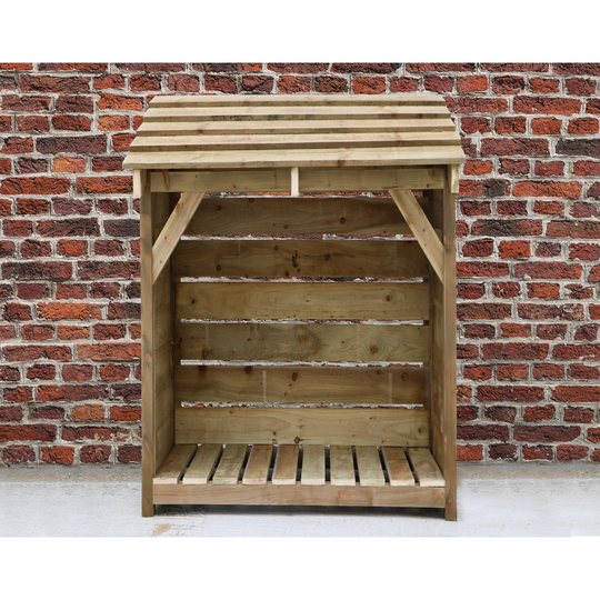 Premium Small 4Ft. x 5Ft. Wood Log Store