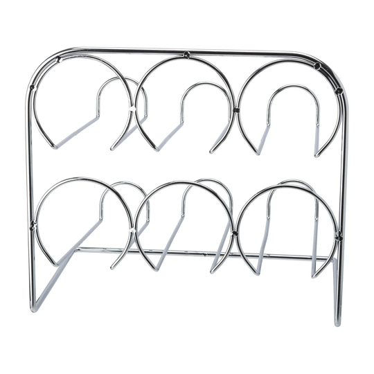 Dorre Beda wine rack 6 bottles 29 cm Chrome