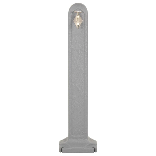 Vidaxl Garden Tanker With Faucet Light Grey Stone Look