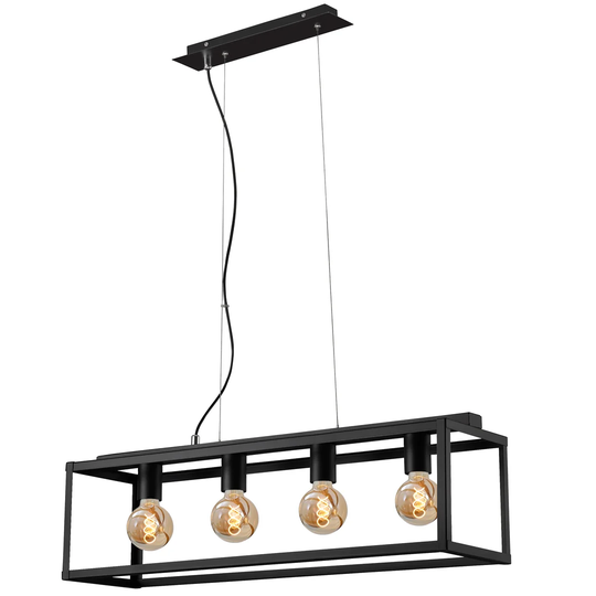 Box 4-Light Kitchen Island Rectangle Pendant