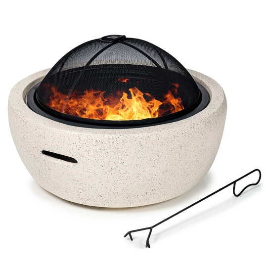 Inverleigh Stone Charcoal and Wood Burning Fire Pit