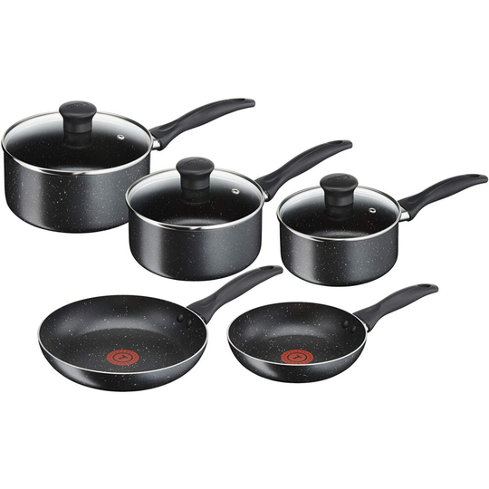 Origins 5 Piece Stone Tefal Pots and Pans set