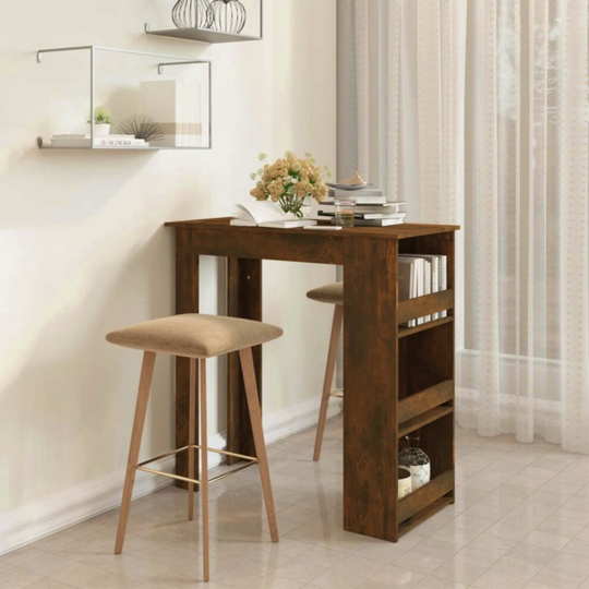 Breakfast Bar Table Modern Brown Dining Kitchen Counter Contemporary Island