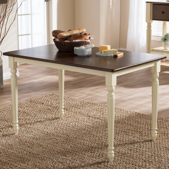 Patnode 74.3 Cm Rubberwood Solid Wood Dining Table