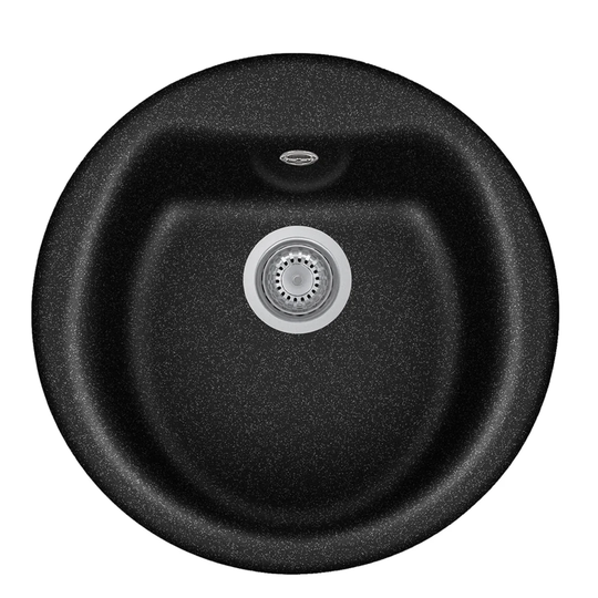 Bradyn 51cm x 41cm Round Kitchen Sink