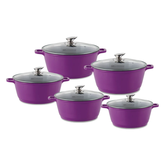 SQ Professional Nea 5 Pieces Aluminium Non Stick Cookware Set