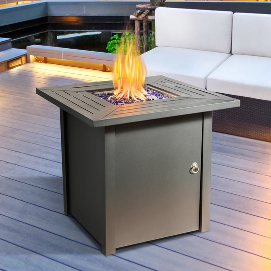 Steel Propane Gas Fire Pit Table
