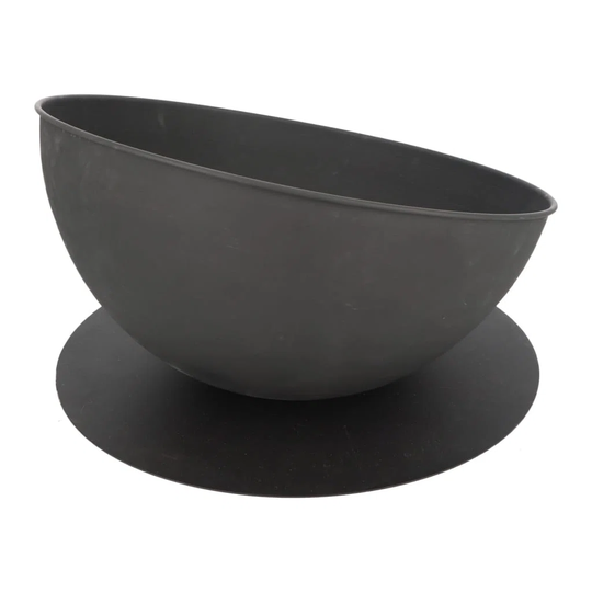 Trini 32Cm H x 51.2Cm W Steel Wood Burning Outdoor Fireplace