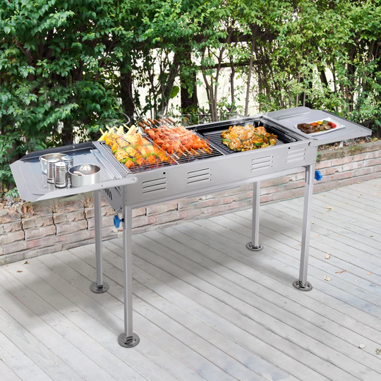 Dakota Fields 120cm Barrel Charcoal BBQ