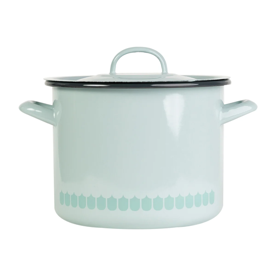 Muurla Vappu enamel casserole 3.5 L Green