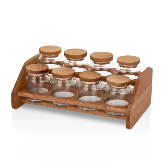 Houn 8-Jar Free-Standing Spice Rack
