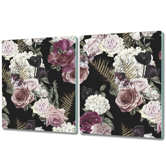 Mccaslin Tempered Glass Roses Chopping Board
