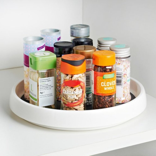 360° Rotating Cupboard Organiser Non-slip Surface Ideal For Organising