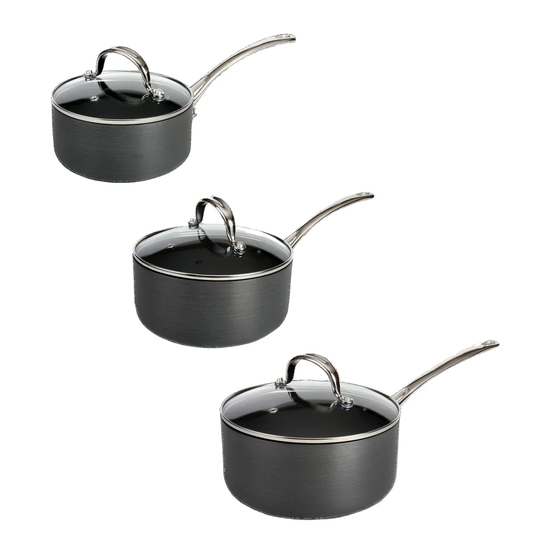 Denby 3 Pieces Aluminium Cookware Set
