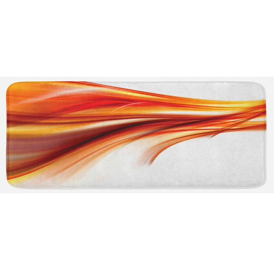 Abstract Kitchen Mat Blurred Smock Art Rays