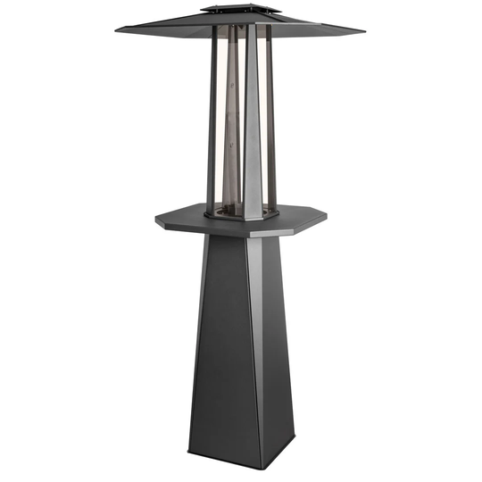 Alethea 211Cm H Steel Wood Burning Outdoor Fireplace