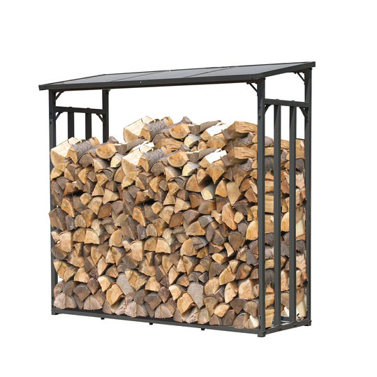 Grover 2 Ft. x 2.5 Ft. Plastic and Metal Log Store