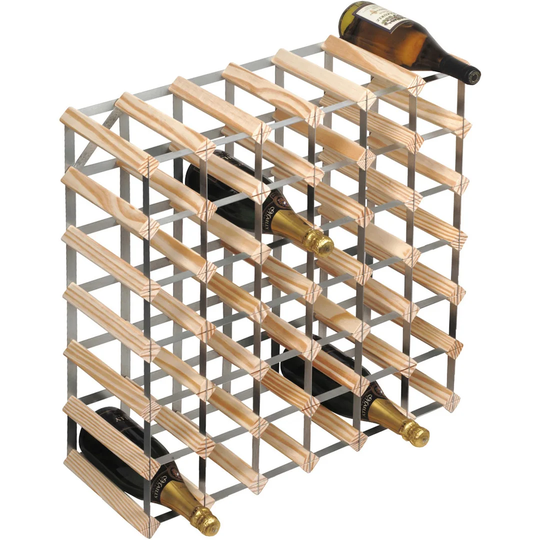 Barraza 42 Bottle Solid Wood Floor Wine Bottle Rack