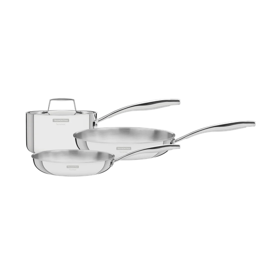 Tramontina Grano 3-PLY 4 Pieces Stainless Steel Cookware Set